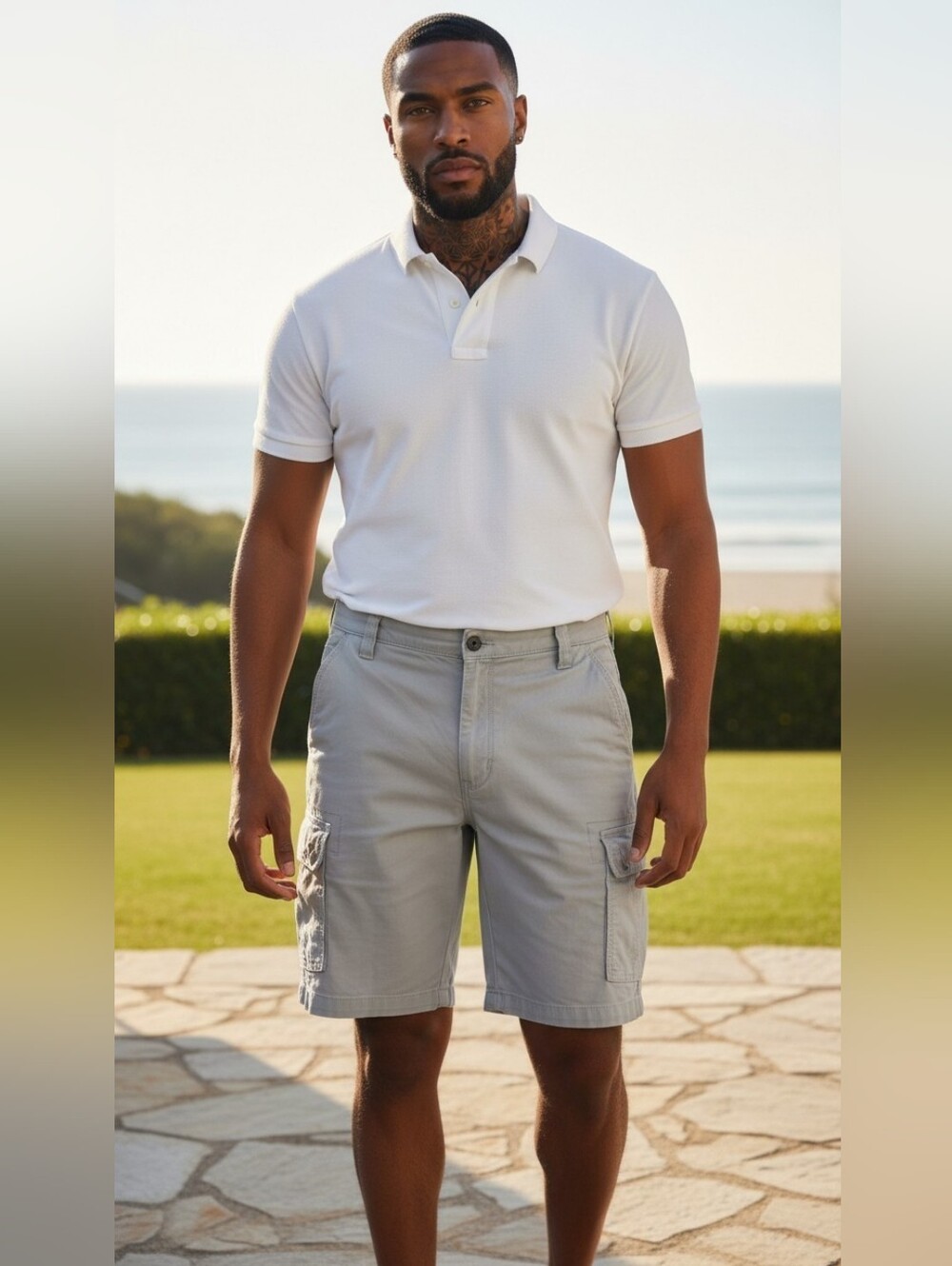 Carhartt Relaxed Fit Cargo Shorts Light Wash Tan 100% Cotton Men's 38